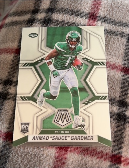 2022 Panini Mosaic NFL Debut #289 Ahmad "Sauce" Gardner Rookie — front