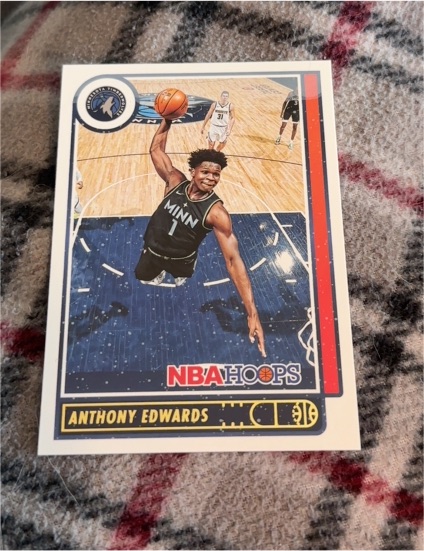 2021-22 Panini NBA Hoops #151 Anthony Edwards — front