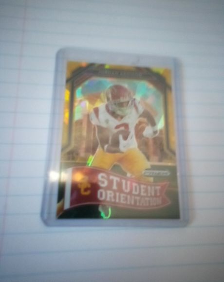 2023 Panini Prizm Draft Picks #SO-3 Will Levis Student Orientation Gold Ice — front