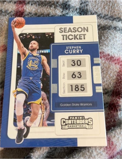 2021-22 Panini Contenders #10 Stephen Curry — front
