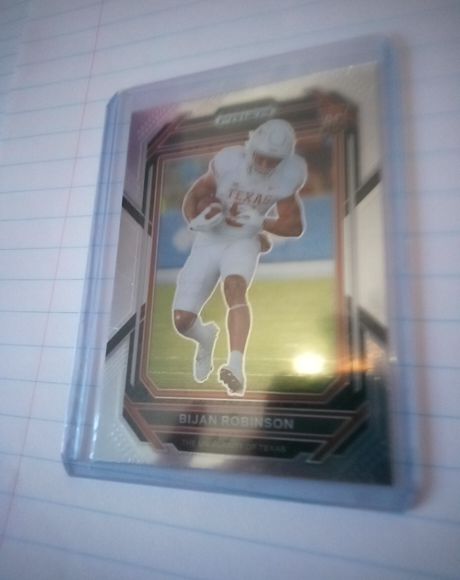 2023 Panini Prizm Draft Picks #115 Bijan Robinson Silver Prizm RC — front