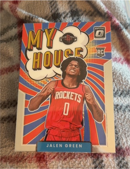 2021-22 Panini Donruss Optic #17 Jalen Green My House Rookie — front