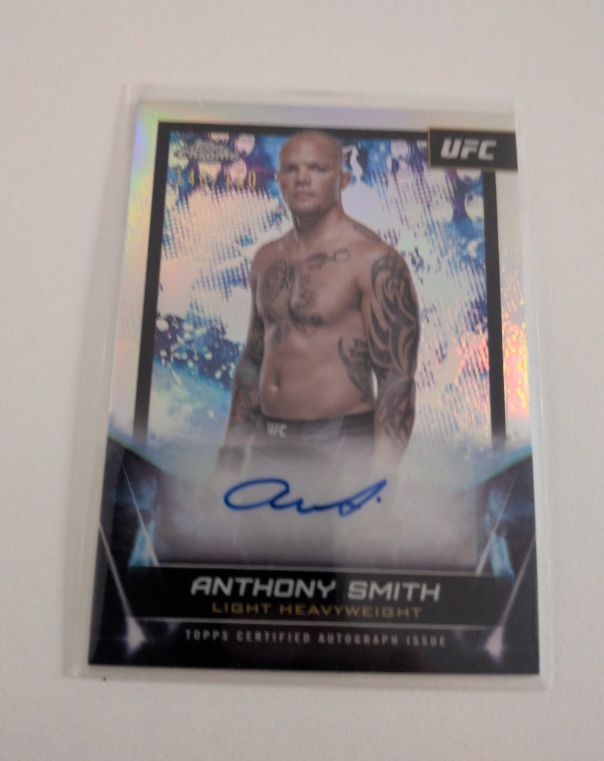 2024 Topps Chrome UFC Signatures #FNA-ASM Anthony Smith — front