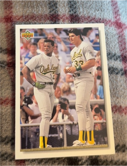 1992 Upper Deck #640 Rickey Henderson, Jose Canseco — front
