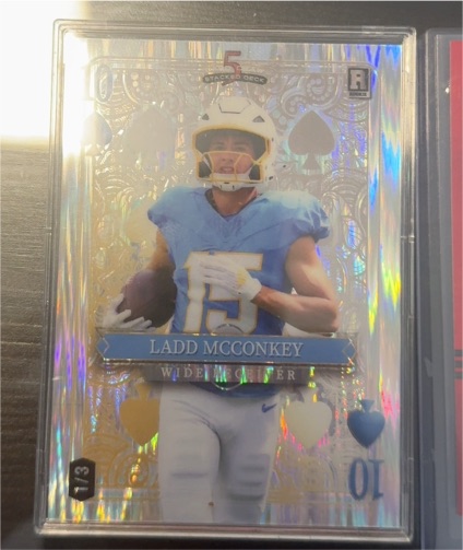 2024 Wild Card 5 Card Draw #5 Ladd McConkey — front