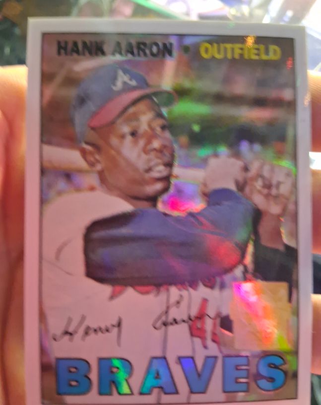 1967 Topps #250 Hank Aaron — front