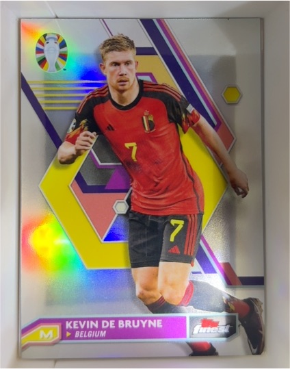 2023 Topps Finest Road to UEFA Euro 2024 #6 Kevin De Bruyne — front