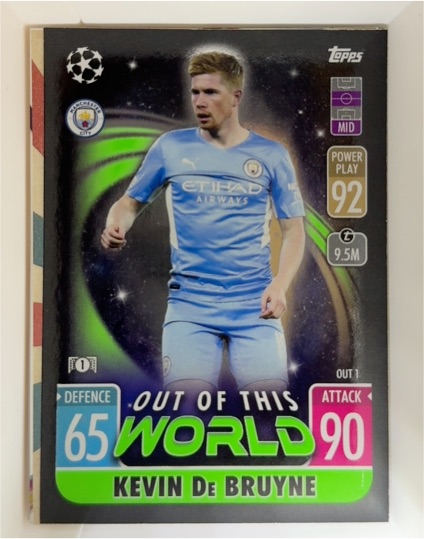 2021-22 Topps Match Attax #OUT1 Kevin De Bruyne — front