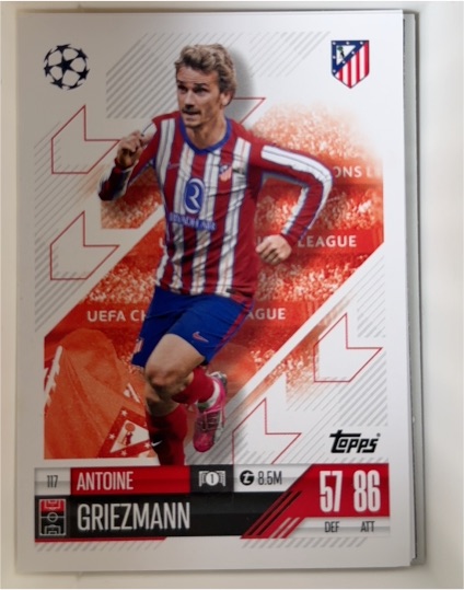2024 Topps Match Attax UEFA Champions League #117 Antoine Griezmann — front