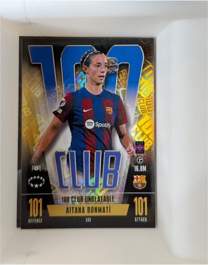2023 Topps Match Attax 100 Club #343 Aitana Bonmatí — front