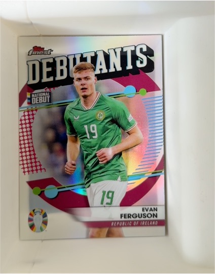 2023 Topps Finest Road to UEFA Euro #FD-EF Evan Ferguson — front