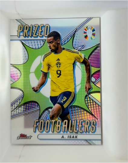 2023 Topps Finest Euro 2024 Prized Footballers A. Isak — front