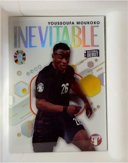2023 Topps Pristine Road to UEFA Euro 2024 Inevitable #IV-YM Youssoufa Moukoko — front