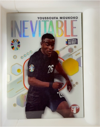 2023 Topps Pristine Road to Euro 2024 #IV-YM Youssoufa Moukoko Inevitable — front