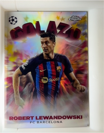 2022-23 Topps Chrome UEFA Golazo #G-6 Robert Lewandowski — front