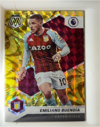 2021-22 Panini Mosaic Premier League #124 Emiliano Buendía — front
