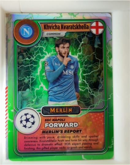 2023-24 Topps Merlin #MG-20 Khvicha Kvaratskhelia — front
