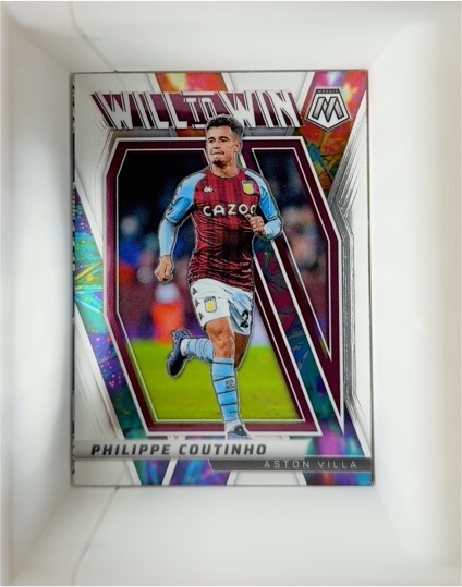 2021-22 Panini Mosaic Premier League #22 Philippe Coutinho Will to Win — front