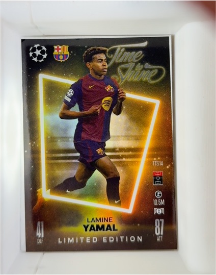2024 Topps Match Attax Time to Shine #TTS 14 Lamine Yamal — front
