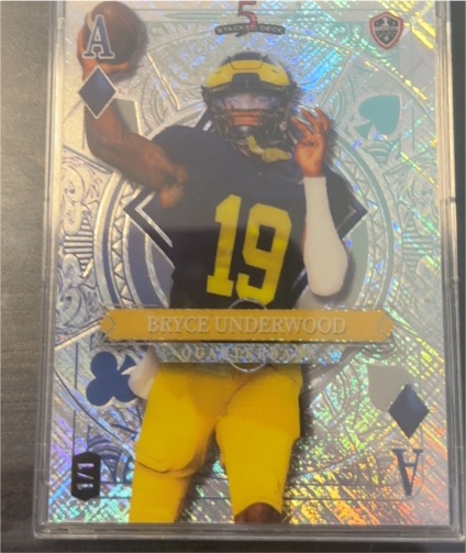 2024 Wild Card 5 Card Draw Stacked Deck #SDJC-BUN Bryce Underwood — front