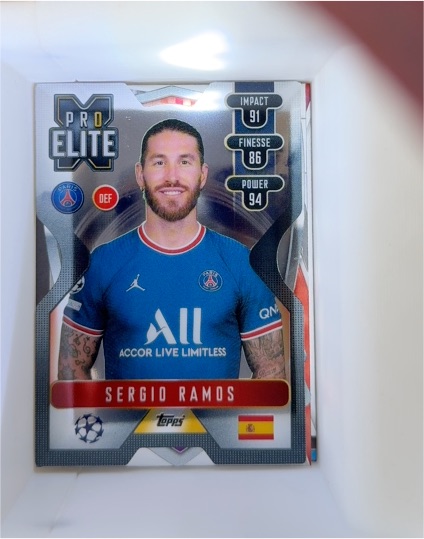 2021-22 Topps Match Attax Pro Elite #XS15 Sergio Ramos — front