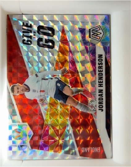 2021 Panini Mosaic UEFA Euro Give and Go # Jordan Henderson — front