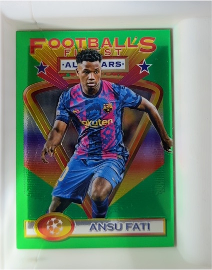 2021-22 Topps Finest Flashbacks UEFA All-Stars #10 Ansu Fati — front