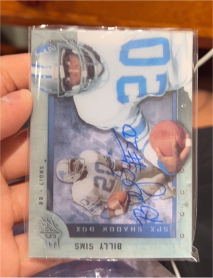 1996 SPx #88 Billy Sims — front