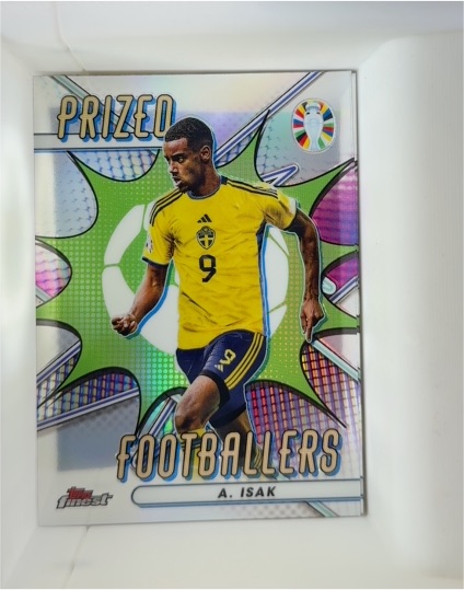 2023 Topps Finest UEFA EURO 2024 PF-AI Alexander Isak Prized Footballers Sweden — front
