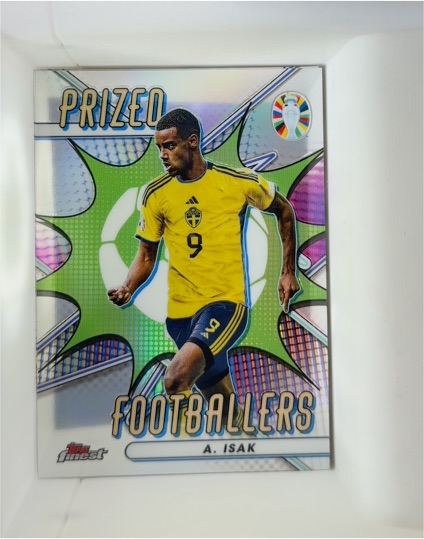 2023 Topps Finest Euro 2024 Prized Footballers #PF-AI Alexander Isak — front