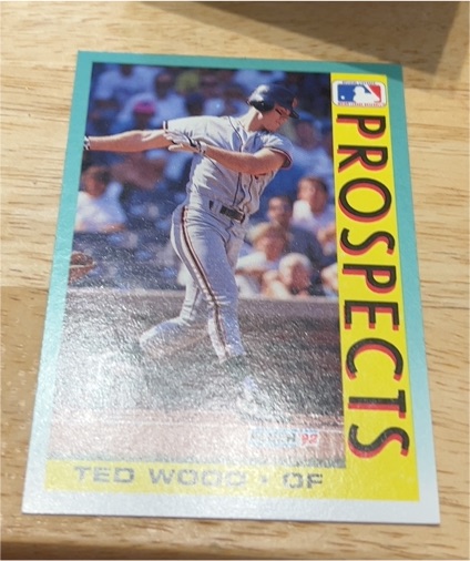1992 Fleer #678 Ted Wood Prospects — front