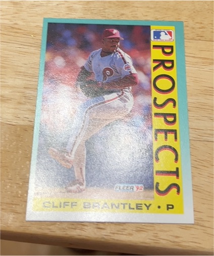 1992 Fleer Prospects #662 Cliff Brantley — front