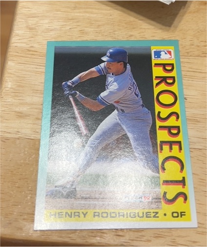 1992 Fleer Prospects #661 Henry Rodriguez — front
