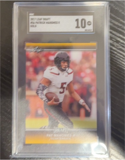 2017 Leaf Draft #56 Patrick Mahomes II — front
