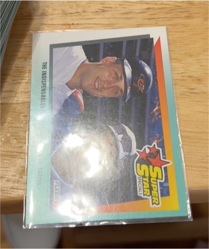 1992 Fleer #703 The Indispensables Cal Ripken Jr. / Joe Carter — front