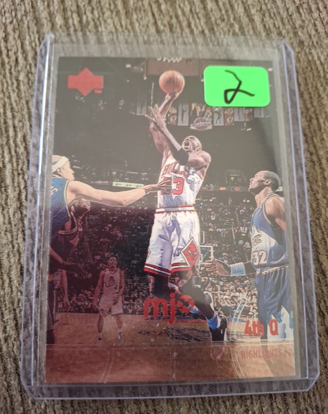 1998 Upper Deck MJx #128 Michael Jordan/4th Quarter Highlights — front