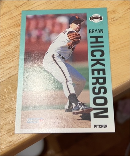 1992 Fleer #638 Bryan Hickerson — front