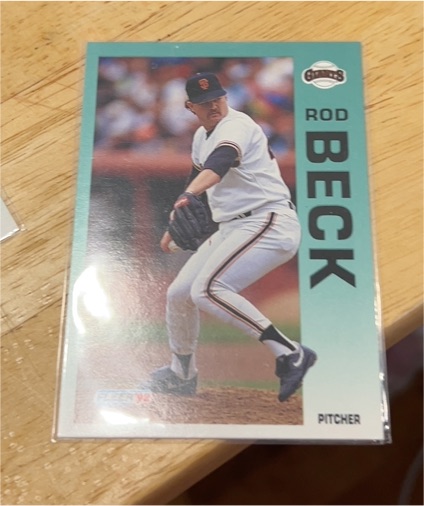 1992 Fleer #627 Rod Beck — front