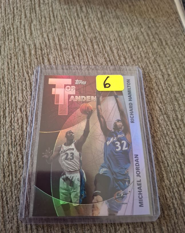 2002-03 Topps Top Tandems #TT6 Michael Jordan / Richard Hamilton — front