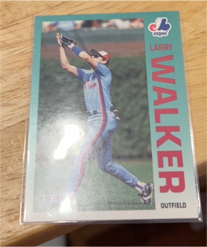 1992 Fleer #493 Larry Walker — front
