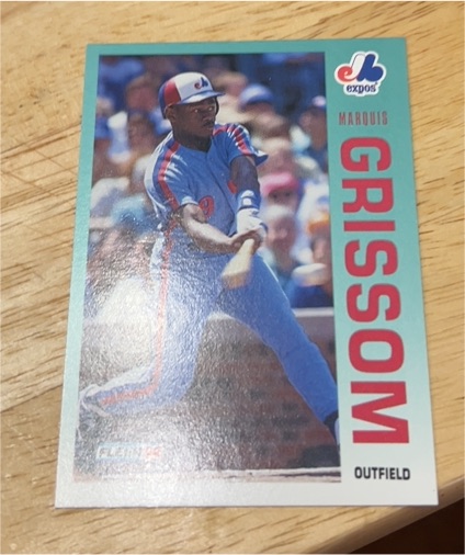1992 Fleer #482 Marquis Grissom — front