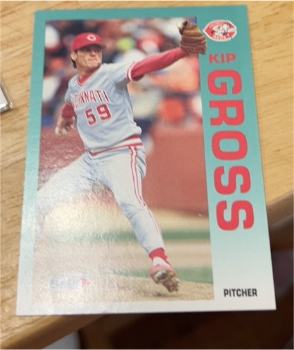 1992 Fleer #407 Kip Gross — front