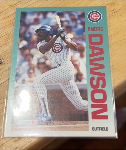1992 Fleer #379 Andre Dawson — front
