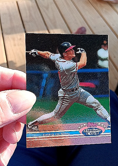 1991 Topps Stadium Club #208 Greg Olson — front
