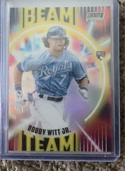 2022 Topps Stadium Club Chrome Beam Team #BT-25 Bobby Witt Jr. — front