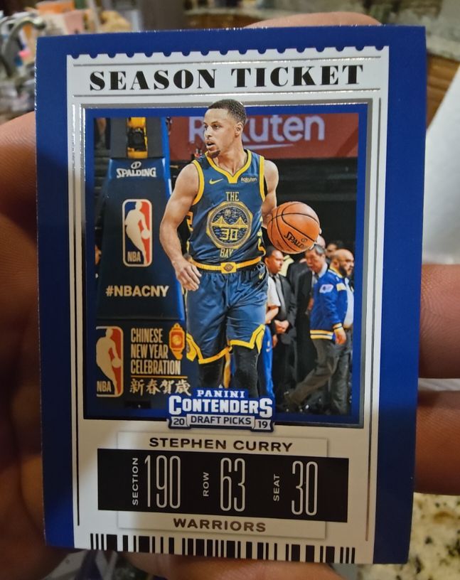 2019 Panini Contenders Draft Picks #48 Stephen Curry — front