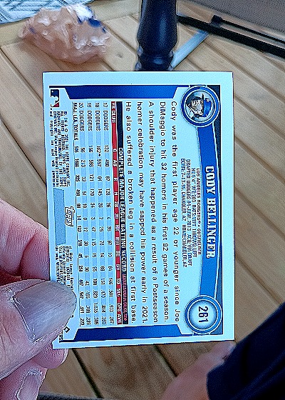 2021 Topps Archives #261 Cody Bellinger — back