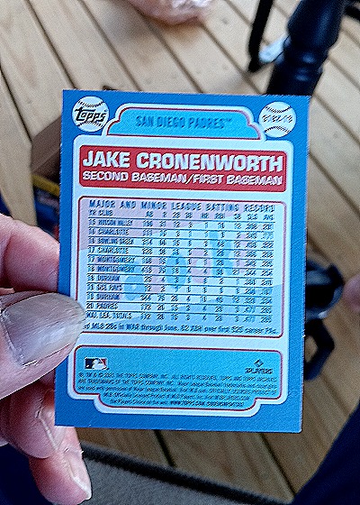 2021 Topps Archives #91BZ-13 Jake Cronenworth Bazooka Shining Star Rookie Card — back