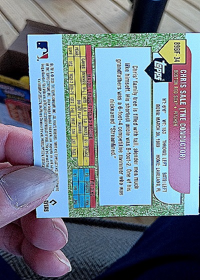 2021 Topps Archives 89BF-34 Chris Stale — back