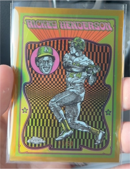 2025 Topps Chrome Ultra Violet All Stars #UV-12 Rickey Henderson — front